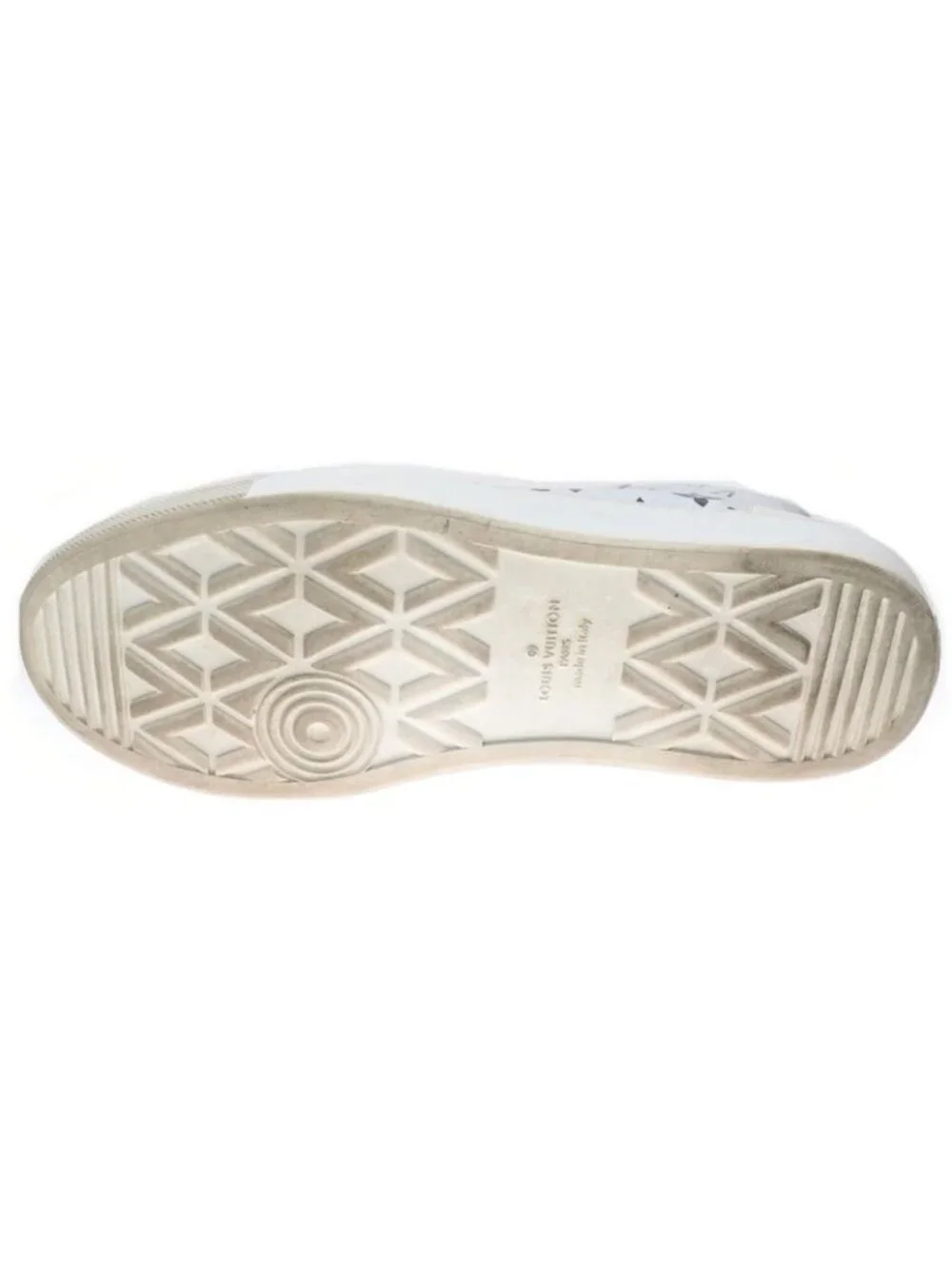 Louis Vuitton 21 SS Tattoo Line Monogram Leather High Cut Sneakers Ld0231 - Picture 5 of 6